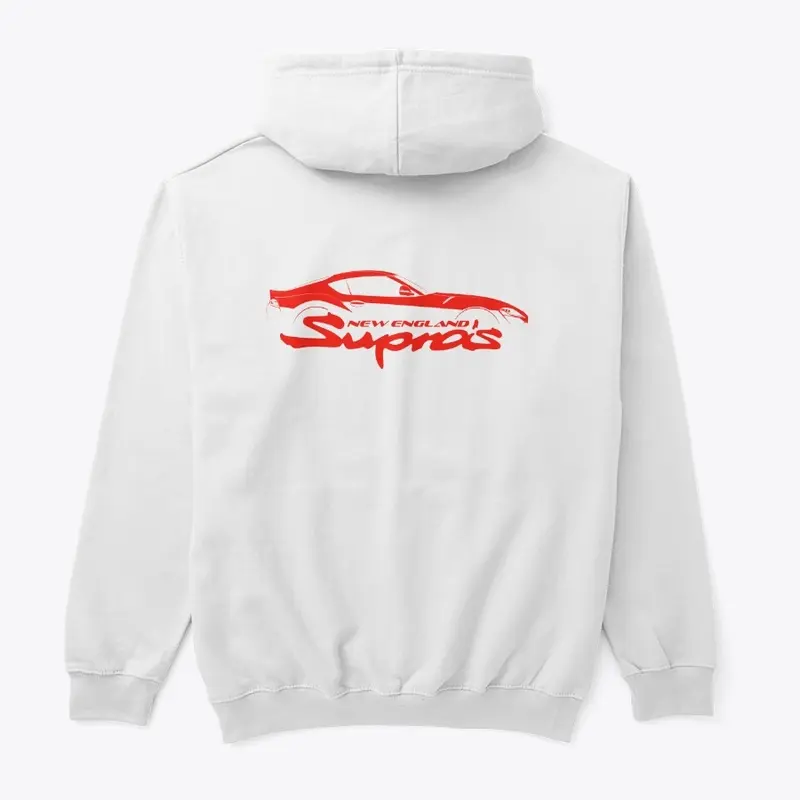 Clasic hoodie red logo