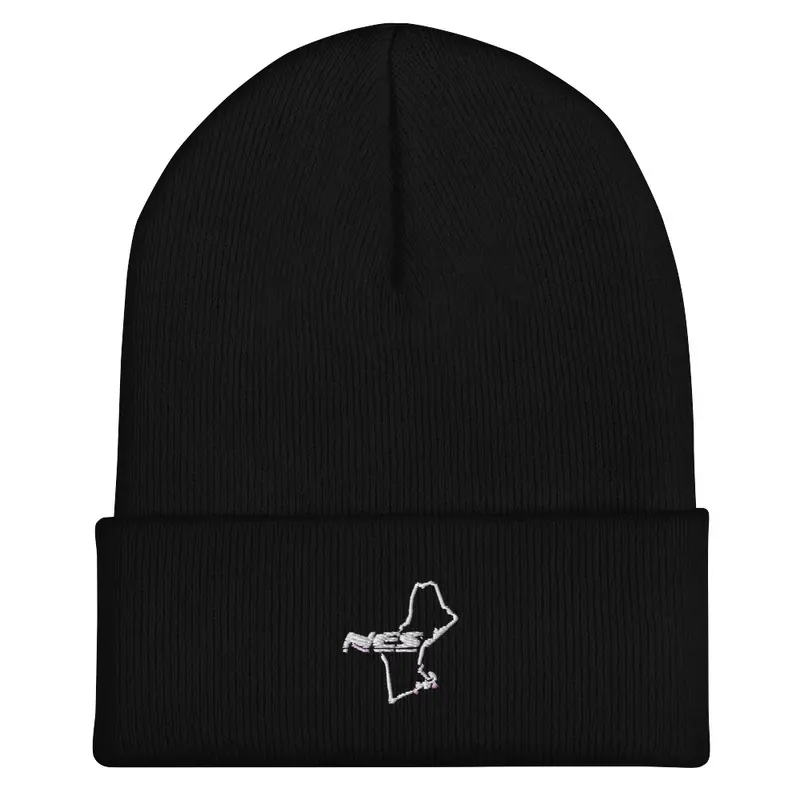 Beanie white logo